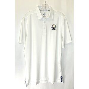 Bald Head Blues Polo Men’s Medium White The National Town Cup Golf Club Shirt